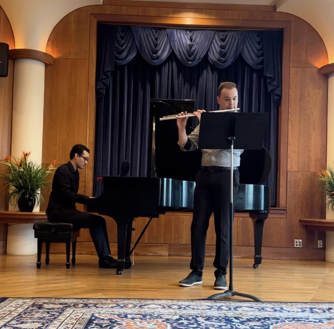 Xander Day performing at Eastman School of Music